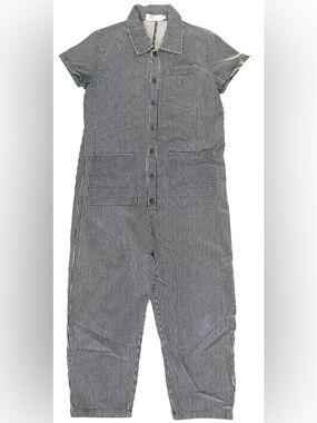Red Sky Striped Boilersuit Jumpsuit Railroad Stripe Workwear XS